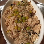 シェラトン都ホテル東京 - 豚バラ肉とキャベツ，牛蒡の煮込み　茸ご飯と銀杏を添えて２０１４年１２月