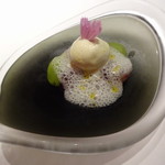 ピ・グレコ - "ぶどうのタリアテッレ"　岡山ピオーネとキンモクセイのジェラート