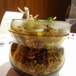 ピ・グレコ - 隠岐アワビとイタリアポルチーニ茸