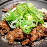 魚心 - 国産牛の鉄板焼きアップ