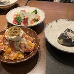 大阪バル ええやん - 半熟玉子とベーコンのポテサラ