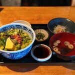 寅や - ねぎとろアボカド丼定食
