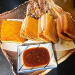 蔵の庄 - 自家製チーズ入りハムカツ