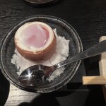 心水 大阪西梅田店 - 地玉子のキャビア添え