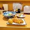讃岐うどん 宗 - 【かしわ味天ぶっかけ】(¥1050)、【ちくわ天】(¥150)
