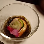 大丸旅館 - もずく酢じゅんさい。