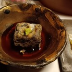 大丸旅館 - 焼き黒ごま豆腐。