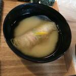 AWOMB - 白味噌仕立ての腕もの。色合いの良い素麺を蕪で巻いてありました。