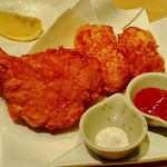 すし酒場 握わい - クリスマスセットのチキンとポテト