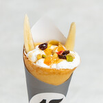 バナナとラムレーズン、メイプルシロップ