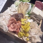 銀座しゃぶ輝 黒毛和牛しゃぶしゃぶ専門店 - きのこ