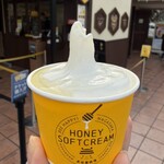 長坂養蜂場 - ハチミツミルクソフト(レギュラー)450円