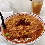 蒙古タンメン中本 - 料理写真:チゲ味噌タンメン5倍。

21日までの限定だった時の一杯。
おそらく初めて食べる限定。
豚モツも入っていて美味しかった。
次食べる機会があったら、ライスも付けたいな( *＾皿＾)