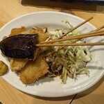 居酒屋　葉牡丹 - 串フライ盛り合わせ