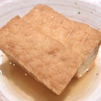 御曹司 きよやす邸 六本木本店 - <'14/12/11撮影>やみつき和牛ハンバーグ 1200円 の厚揚げ