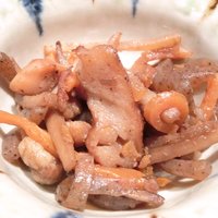 御曹司 きよやす邸 六本木本店 - <'14/12/11撮影>やみつき和牛ハンバーグ 1200円 のきんぴらごぼう