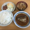 三河屋食堂 - 鯖味噌定食 ウィンナーサラダ付き