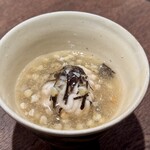 noya - 真だちと菊芋のあんかけ。蕎麦の実とトリュフ添え