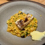 noya - 鯛の炭火焼きとお米みたいなパスタ