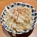 地鶏と沖縄琉球しゃぶしゃぶ 個室居酒屋くろ凪 - ねぎ塩ミミガー