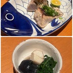 335601996 - ⤴︎ 鰆塩タタキ ○脂がのって美味いよ ⤵ 炊合せ