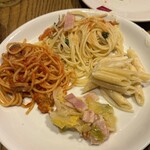 SALVATORE CUOMO & BAR - パスタ。子供と取り分け用の盛り付け