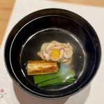 和 のぎ - 雲子と焼き葱のお椀