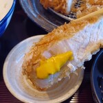 とんかつ武信 - 脂身を岩塩とカラシでいただきます〜