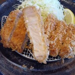 とんかつ武信 - しっかりとした厚みのあるロースかつ