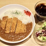 あおい珈琲 - カツカレー大盛り