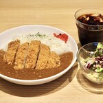 あおい珈琲 - カツカレー大盛り