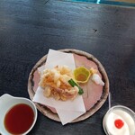 活魚料理 かべしま - アオリイカ唐揚げ