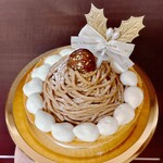 モロゾフ - 料理写真:クリスマスモンブランのチーズケーキ　1836円