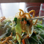 岐阜屋 - 極太の揚げ麺は食べ応え十分