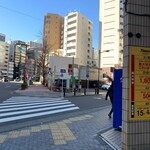 HAYAKAWA coffee - 少し左に戻ってから右折します