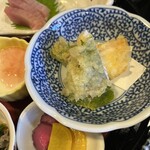 旬菜の味わい がら里 - 絶品タイ梅しそ天