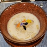 ソババル チリエージョ - カブと蛤出汁のポタージュ