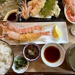 くるまえびキッチンTAMAYA - 海老三昧定食