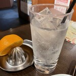 とがし肉家 - 『生搾りカクテル(ピーチ生オレンジ)』