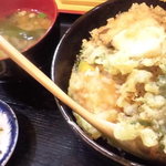 Tenten - 野菜天丼500円 大盛+100円