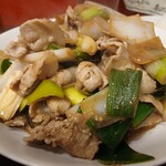 中華そば 東光 - 爆ネギ(単品９５０円)のニクマシネギマシ(５００円追加)。どのくらいマシになったたのかは謎ですが....ご主人が選んだという上州産ねぎのトロシャキ感が素晴らしい！