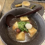 わらやき屋 龍馬道場 - 土佐鴨と米茄子の揚げ出汁