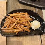 わらやき屋 龍馬道場 - 塩芋ケンピとマスカルポーネ