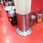 ラーメン二郎 - 卓上調味料