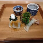 乙味 あさ井 - 冬の八寸、冬は良いな、と染み染み思う。