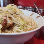 ラーメン二郎 - ラーメンミニ＋ニンニク少し＋白ネギ炙