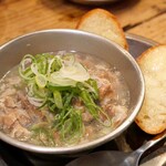 いざかや ほしぐみ - 塩煮込み＋柚子胡椒トースト