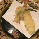 ままごとや - 海老天婦羅、加賀蓮根の天婦羅