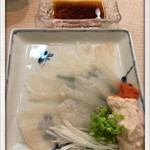 佳緒 - 活〆かわはぎ刺身
      2014.12