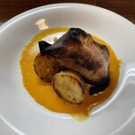 大西亭 - クエのロースト パートブリック包み